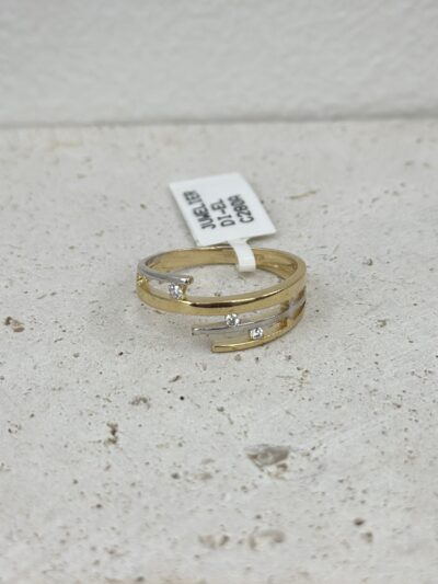 Bicolor Eleganz- Ring - 585er Gold - Juwelier Di-EL