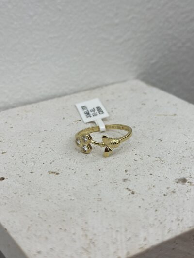Bienenstock- Ring - 585er Gold - Juwelier Di-EL