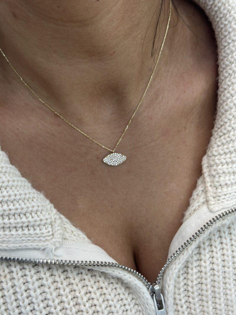 ''GLITZERNDE AUGEN''-Kette mit Anhänger - 585er Gold - Juwelier Di-EL – Bild 6