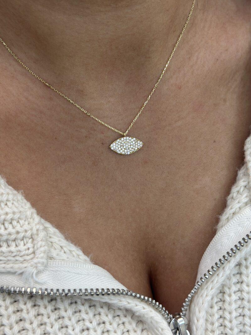 ''GLITZERNDE AUGEN''-Kette mit Anhänger - 585er Gold - Juwelier Di-EL – Bild 7