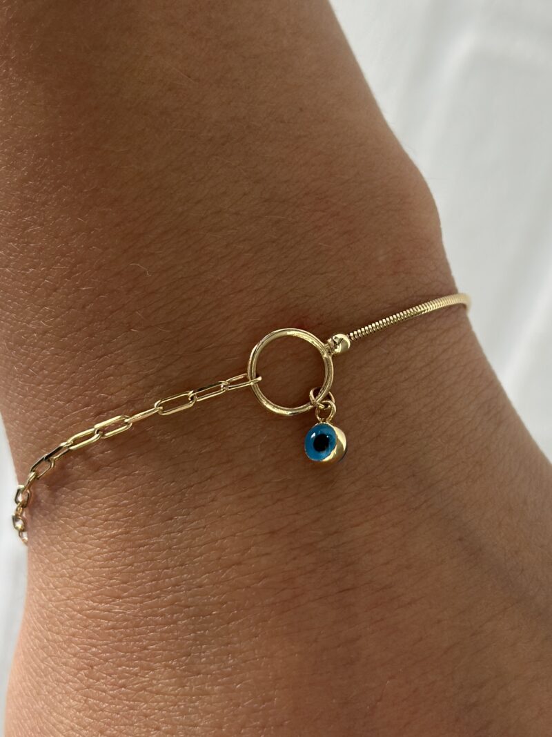 ''Amulett mit Nazar Anhänger''- Armband - 585er Gold - Juwelier Di-EL – Bild 2