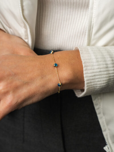 Multi Nazar-Armband - 585er Gold - Juwelier Di-EL