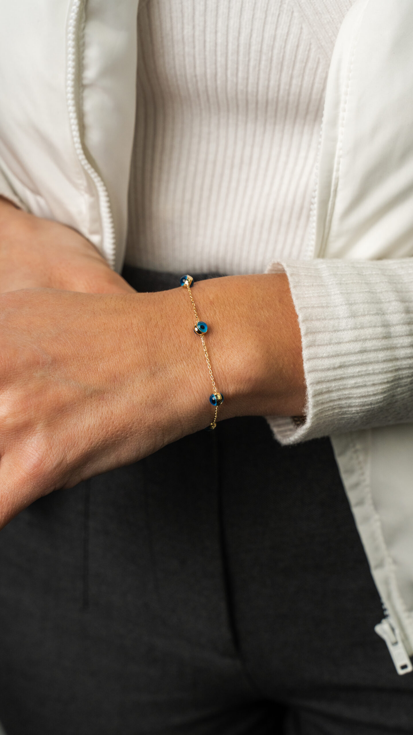 Multi Nazar-Armband - 585er Gold - Juwelier Di-EL