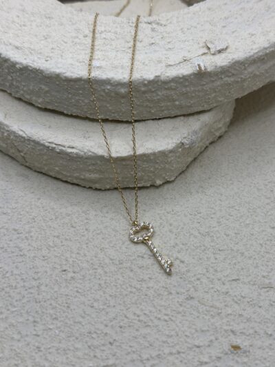 ''Schlüssel der Träume''-Kette mit Anhänger - 585er Gold - Juwelier Di-EL