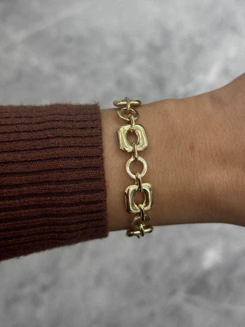 ''Square''-Armband - 585er Gold - Juwelier Di-EL