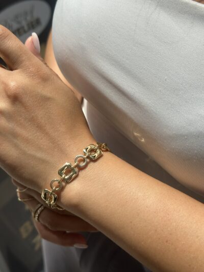 ''Square''-Armband - 585er Gold - Juwelier Di-EL