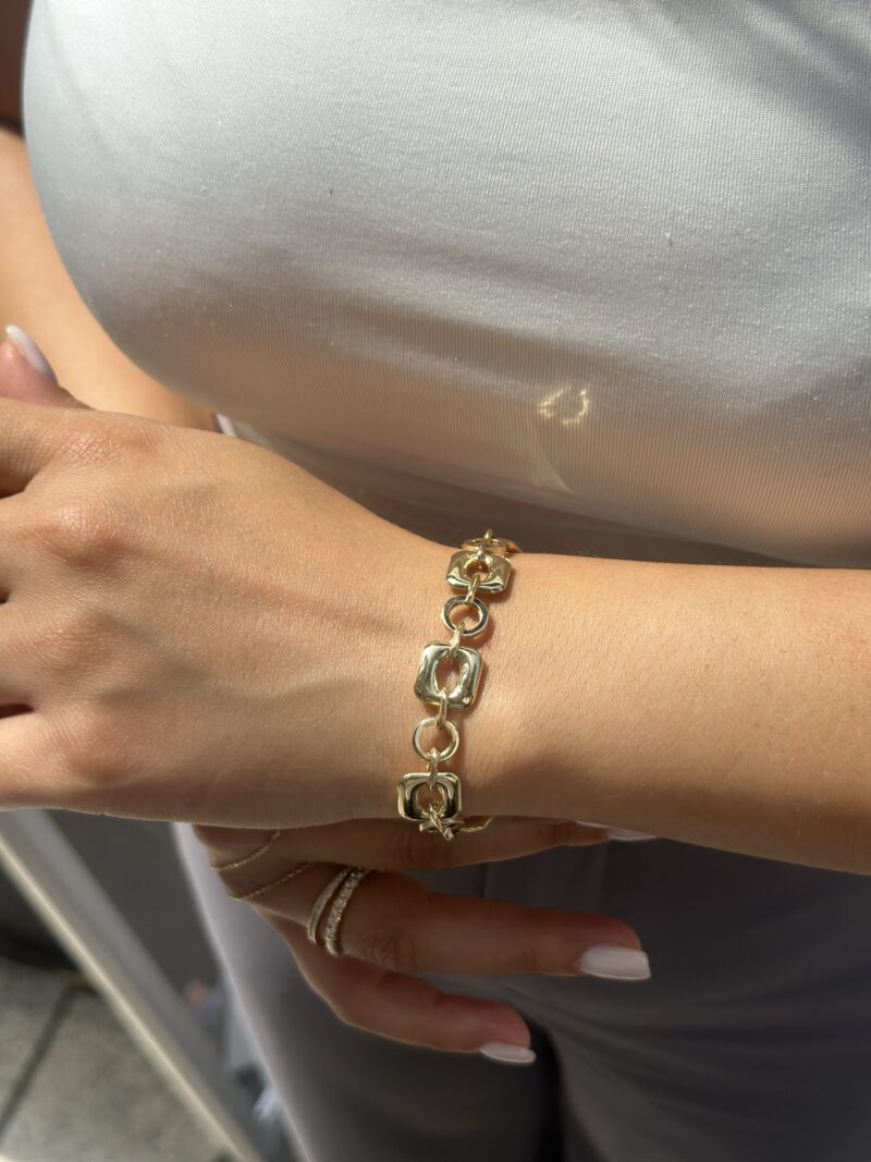 ''Square''-Armband - 585er Gold - Juwelier Di-EL – Bild 4