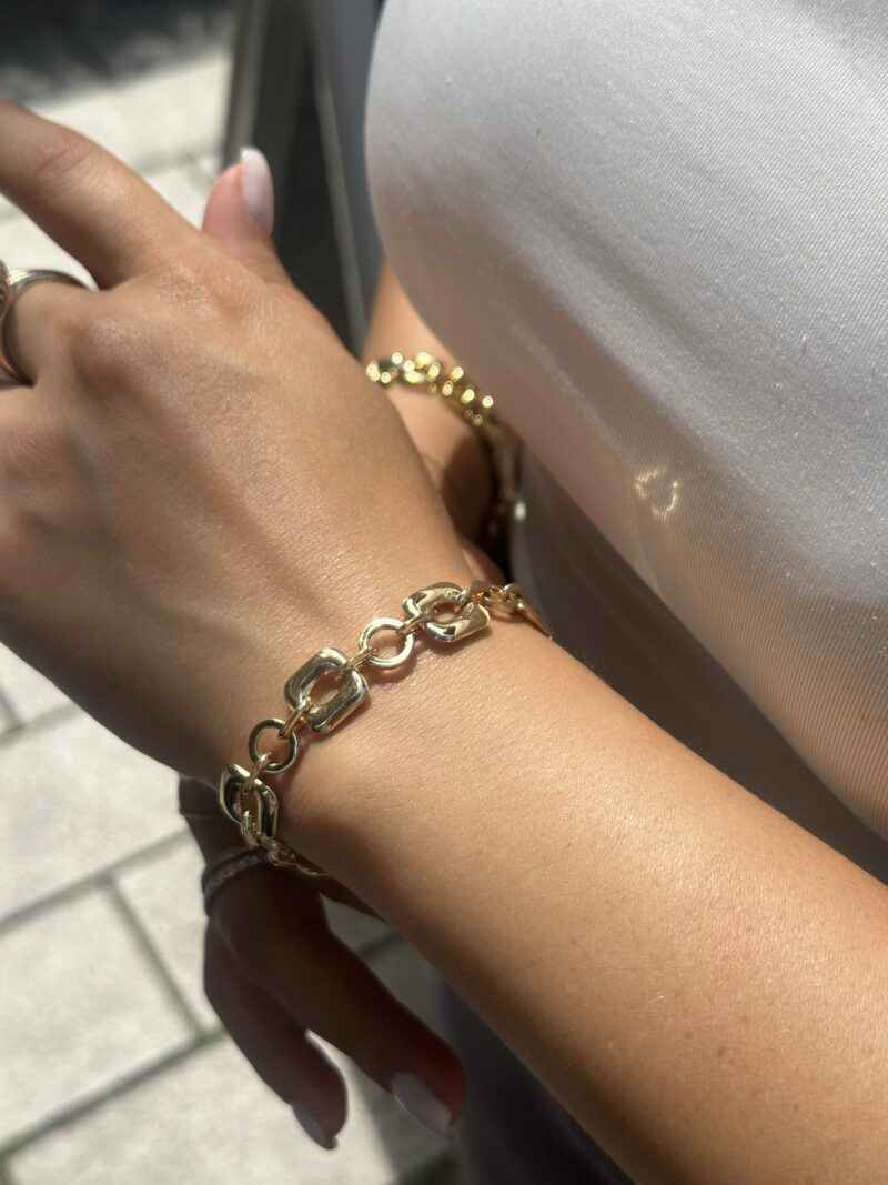 ''Square''-Armband - 585er Gold - Juwelier Di-EL – Bild 5