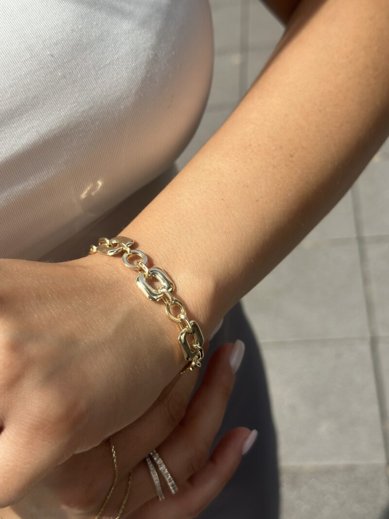 ''Square''-Armband - 585er Gold - Juwelier Di-EL – Bild 2