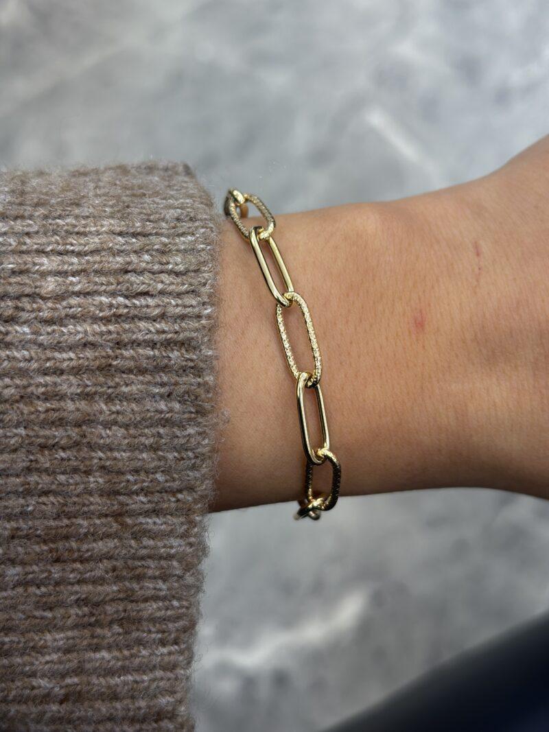 ''Goldene Anmut Kettenglieder''- Armband - 585er Gold - Juwelier Di-EL