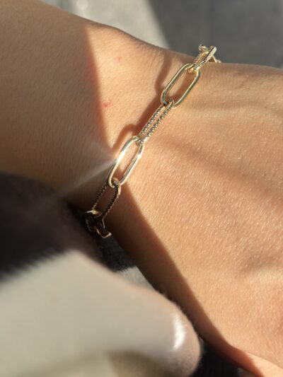 ''Goldene Anmut Kettenglieder''- Armband - 585er Gold - Juwelier Di-EL