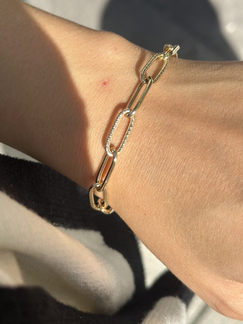 ''Goldene Anmut Kettenglieder''- Armband - 585er Gold - Juwelier Di-EL – Bild 3