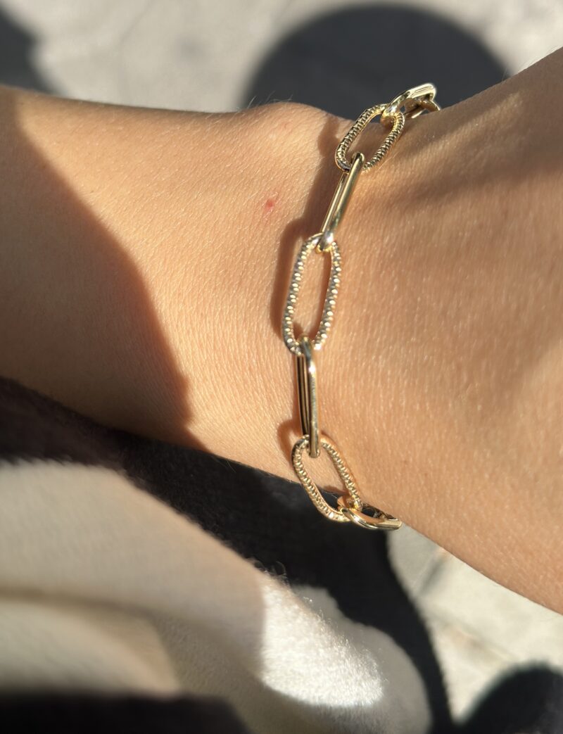 ''Goldene Anmut Kettenglieder''- Armband - 585er Gold - Juwelier Di-EL – Bild 5