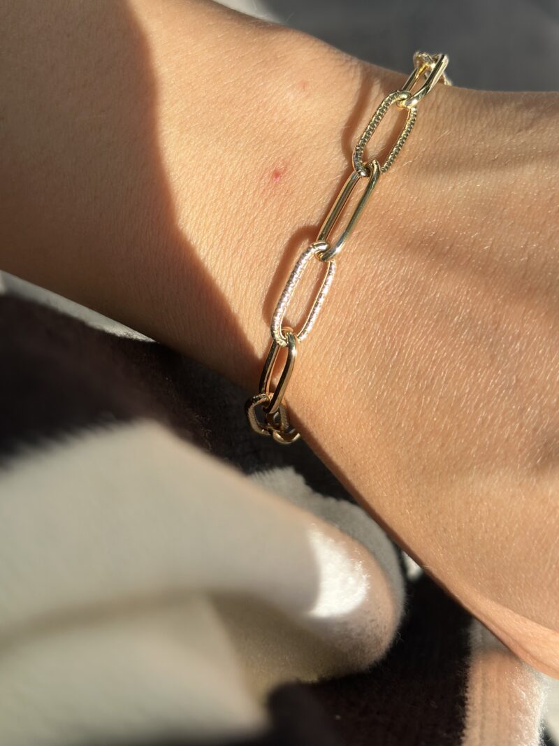 ''Goldene Anmut Kettenglieder''- Armband - 585er Gold - Juwelier Di-EL – Bild 7