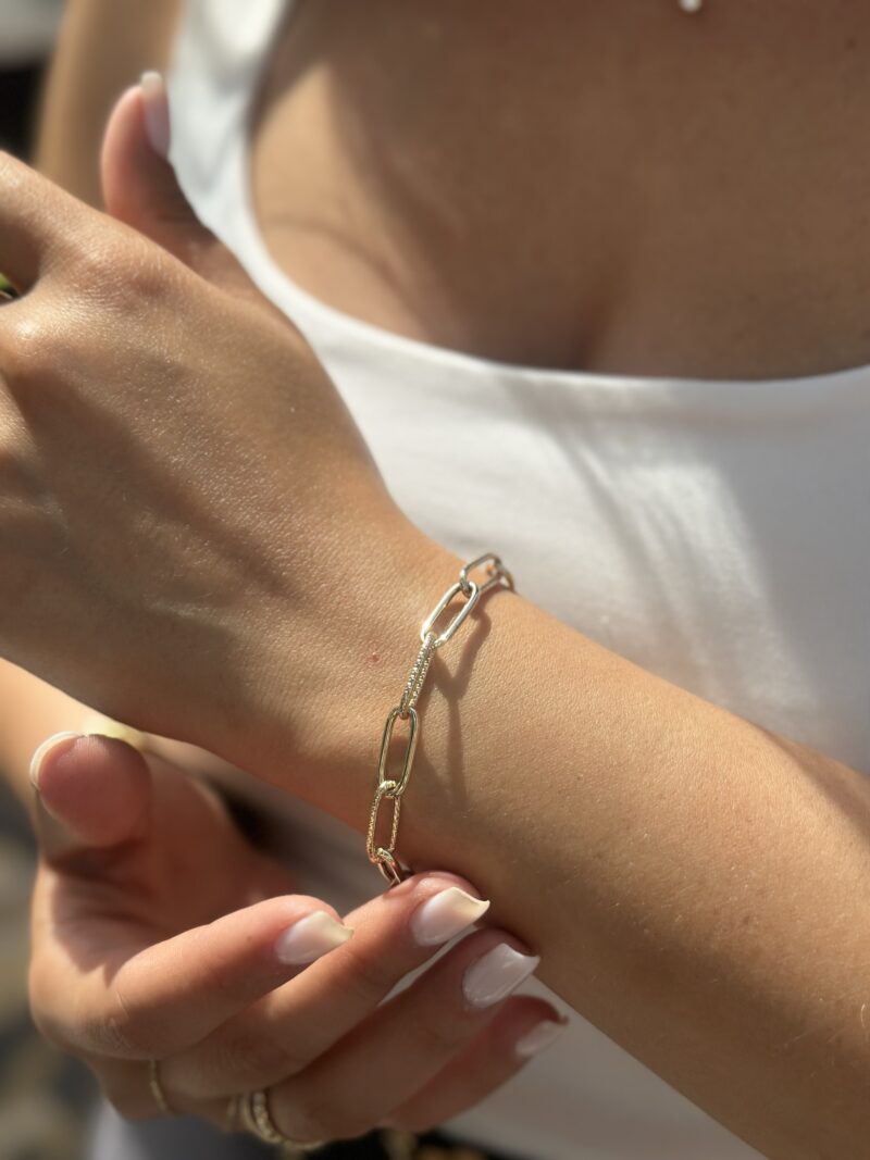 ''Goldene Anmut Kettenglieder''- Armband - 585er Gold - Juwelier Di-EL – Bild 9