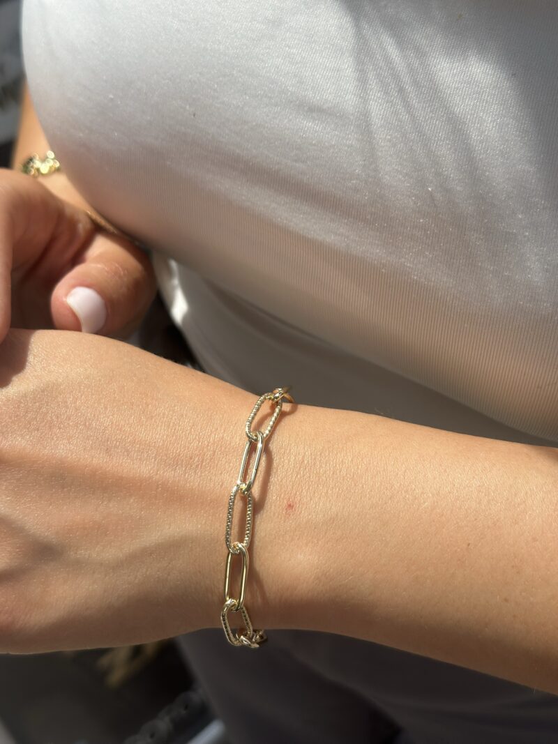 ''Goldene Anmut Kettenglieder''- Armband - 585er Gold - Juwelier Di-EL – Bild 8
