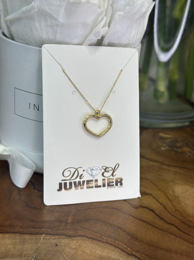 ''Offenes Herz''-Kette mit Anhänger - 585er Gold - Juwelier Di-EL – Bild 4