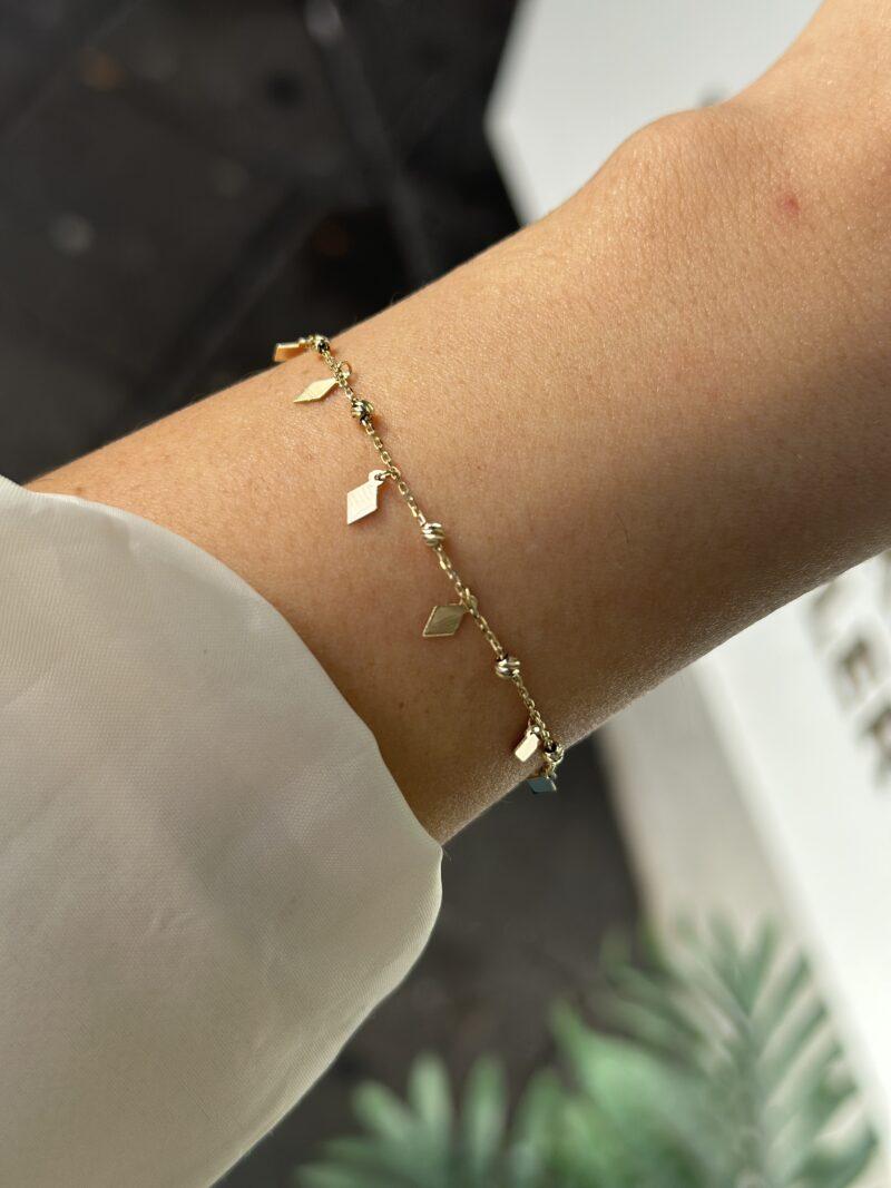 ''Raute Dorika Kugel''-Armband - 585er Gold - Juwelier Di-EL – Bild 2