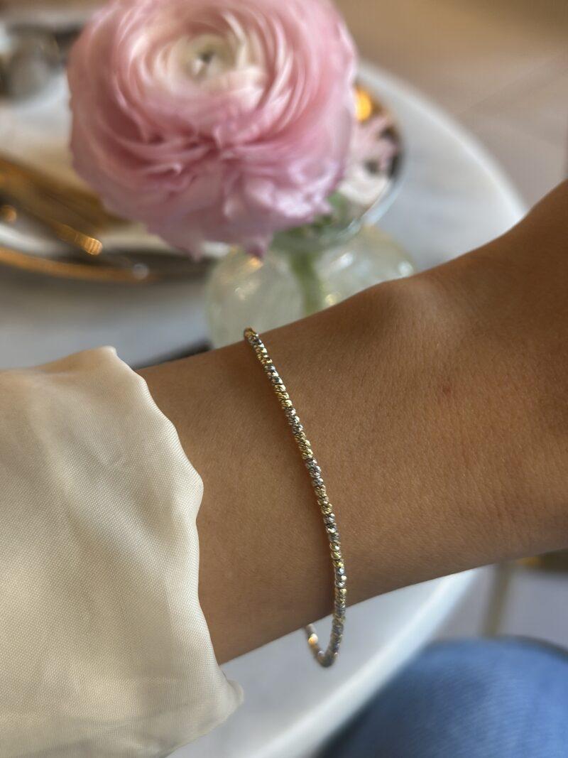 ''Dorika Bicolor''-Armband - 585er Gold - Juwelier Di-EL