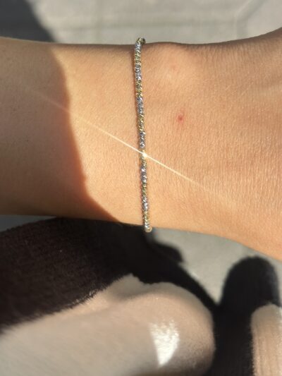 ''Dorika Bicolor''-Armband - 585er Gold - Juwelier Di-EL