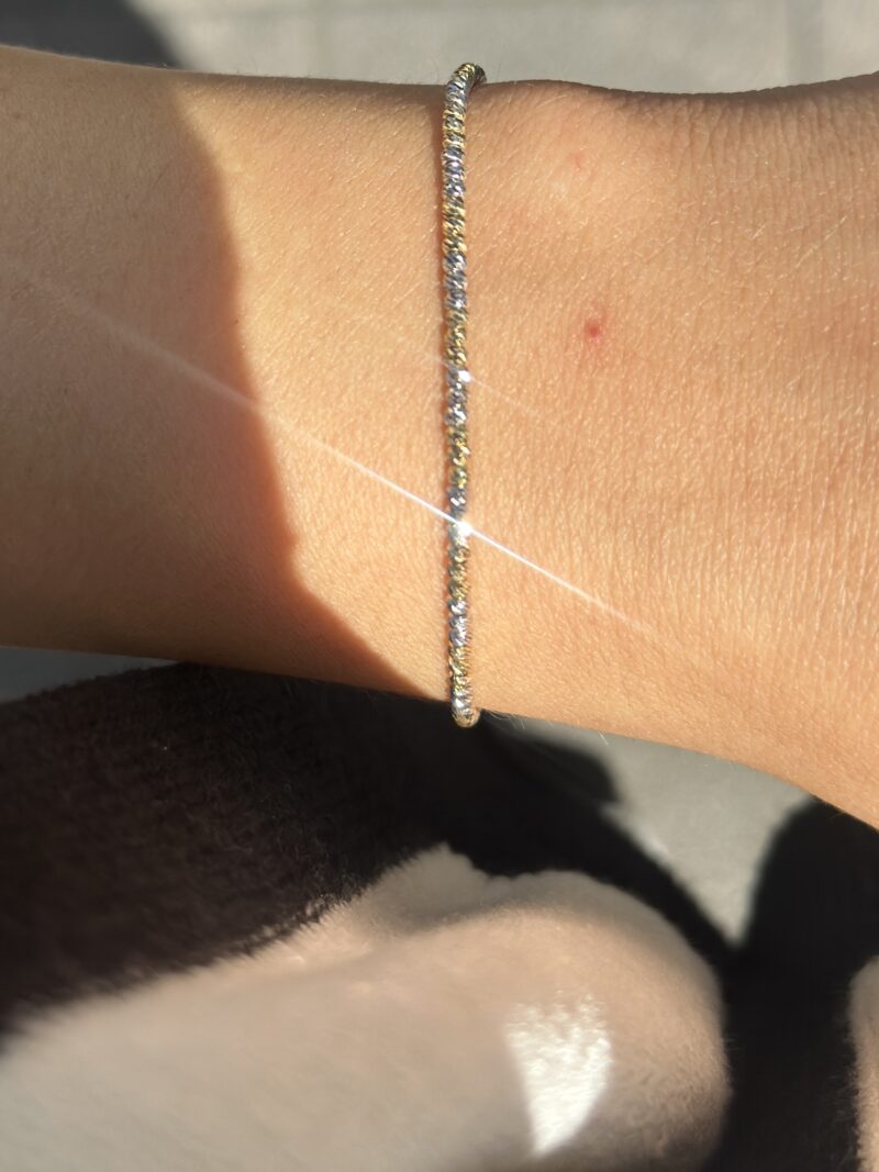 ''Dorika Bicolor''-Armband - 585er Gold - Juwelier Di-EL – Bild 2