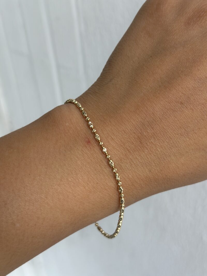 ''Dorika Bead''-Armband - 585er Gold - Juwelier Di-EL – Bild 4