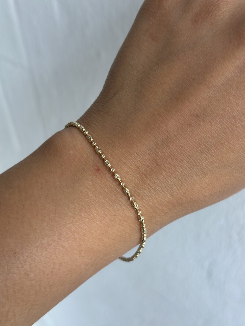 ''Dorika Bead''-Armband - 585er Gold - Juwelier Di-EL – Bild 3