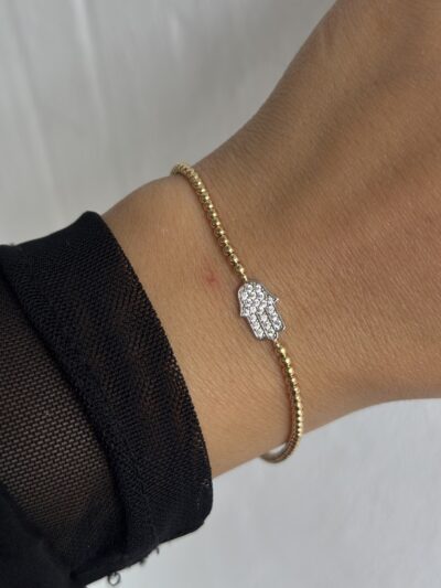 ''Fatimas Hand''-Armband - 585er Gold - Juwelier Di-EL