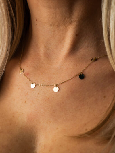 ''Lady Platten''-Halskette - 585er Gold - Juwelier Di-EL