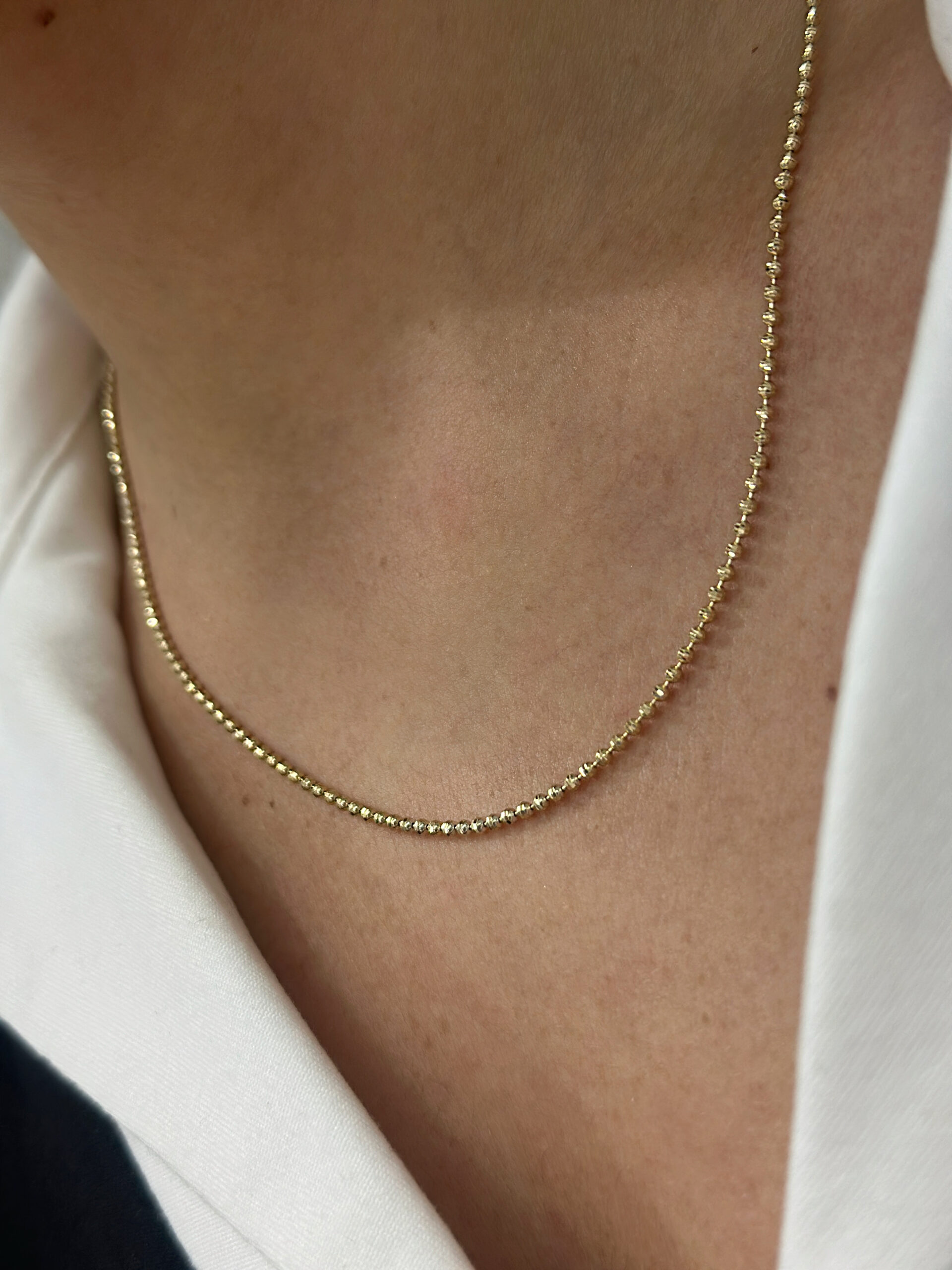 ''Dorika Kugel Kette''-Halskette - 585er Gold - Juwelier Di-EL – Bild 2