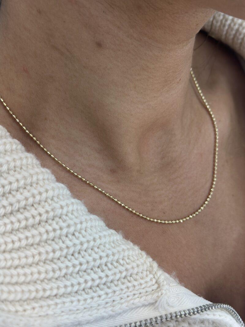 ''Dorika Kugel Kette''-Halskette - 585er Gold - Juwelier Di-EL – Bild 2