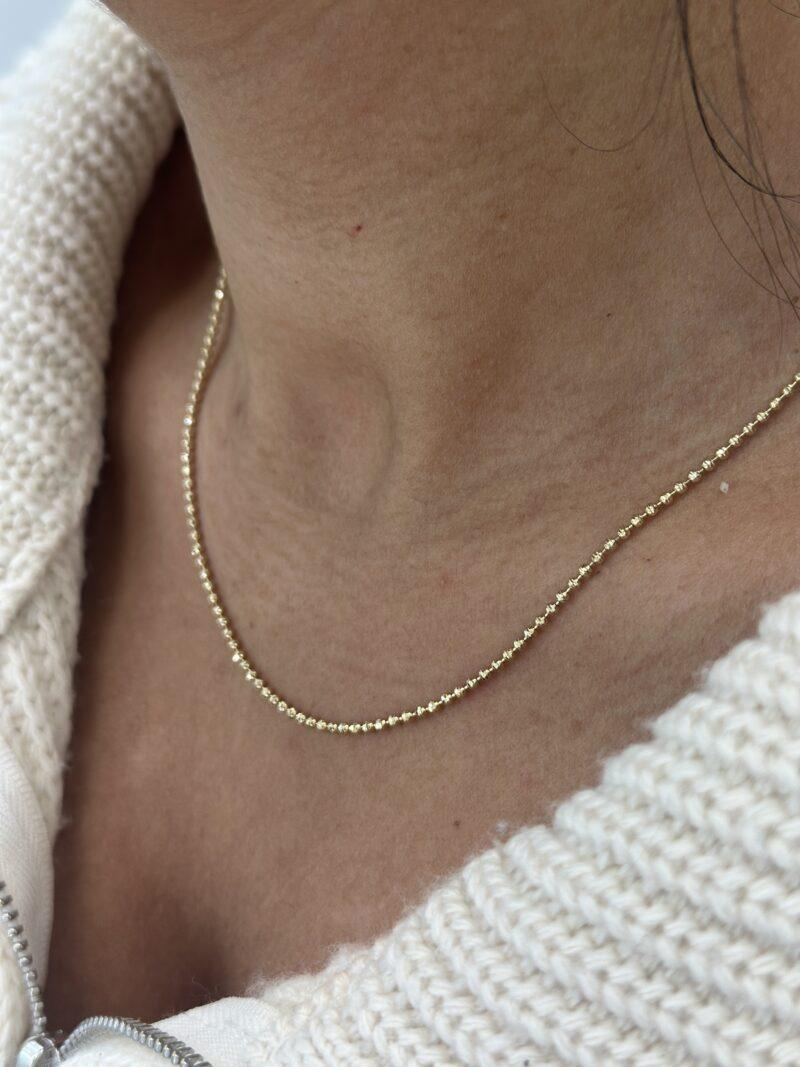 ''Dorika Kugel Kette''-Halskette - 585er Gold - Juwelier Di-EL – Bild 4