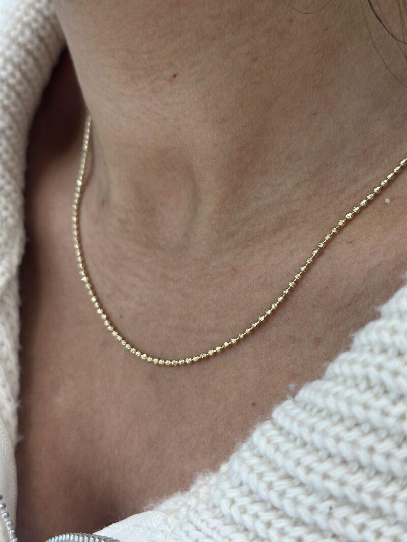 ''Dorika Kugel Kette''-Halskette - 585er Gold - Juwelier Di-EL