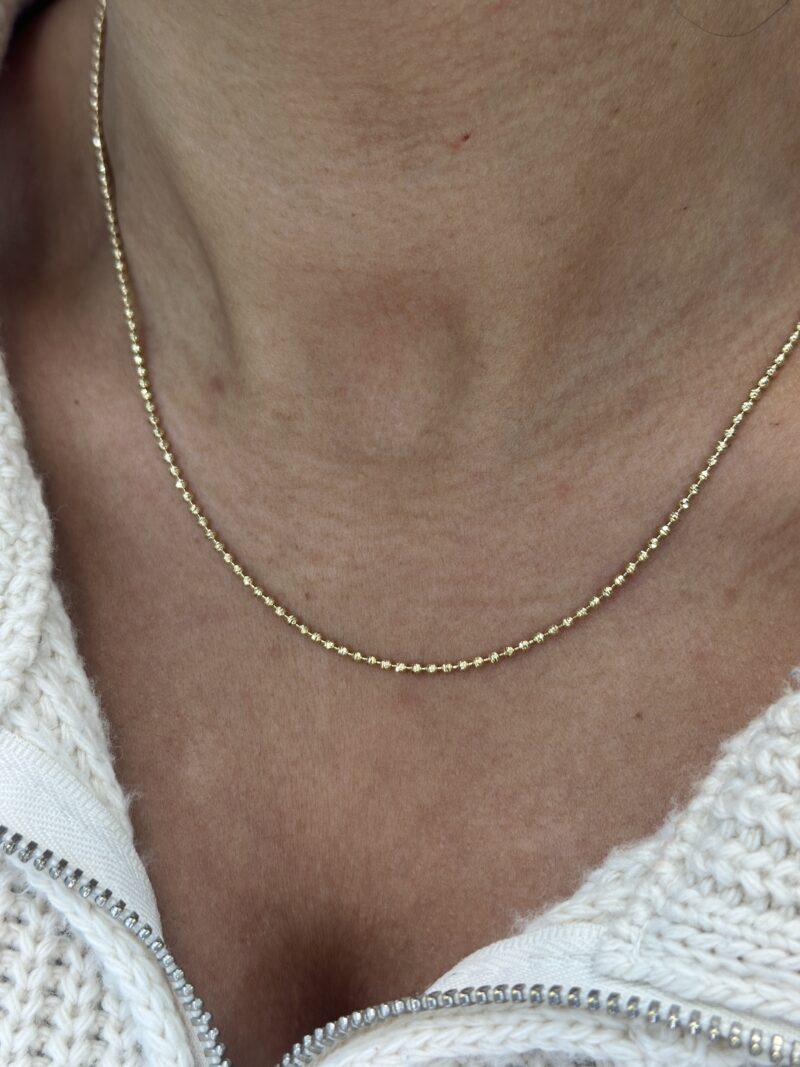 ''Dorika Kugel Kette''-Halskette - 585er Gold - Juwelier Di-EL – Bild 5
