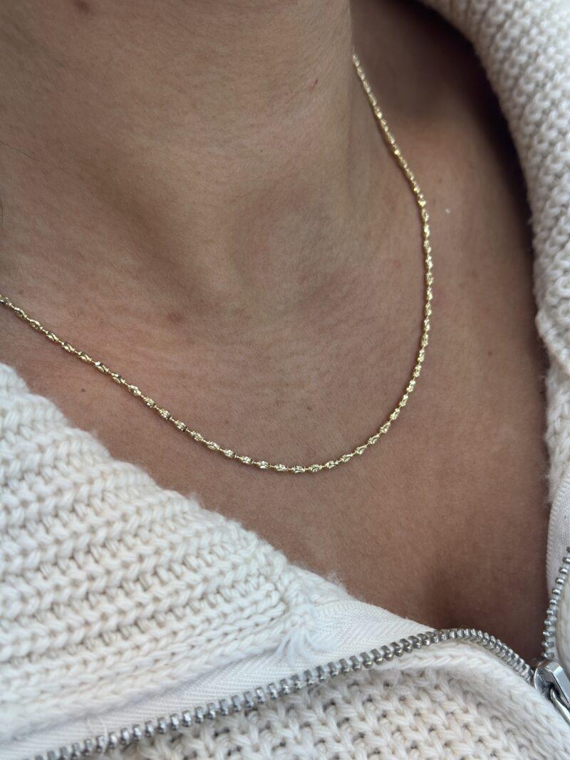 ''Dorika Bead''- Halskette - 585er Gold - Juwelier Di-EL