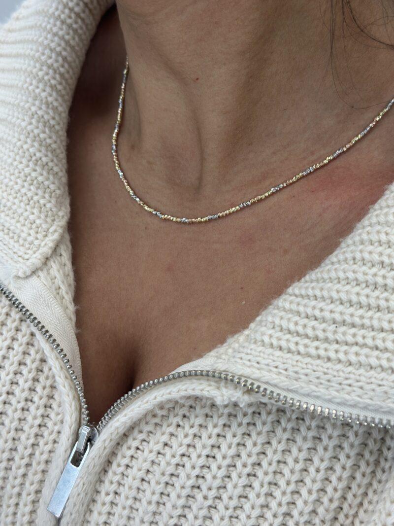 ''Dorika Tricolor''-Halskette - 585er Gold - Juwelier Di-EL – Bild 7