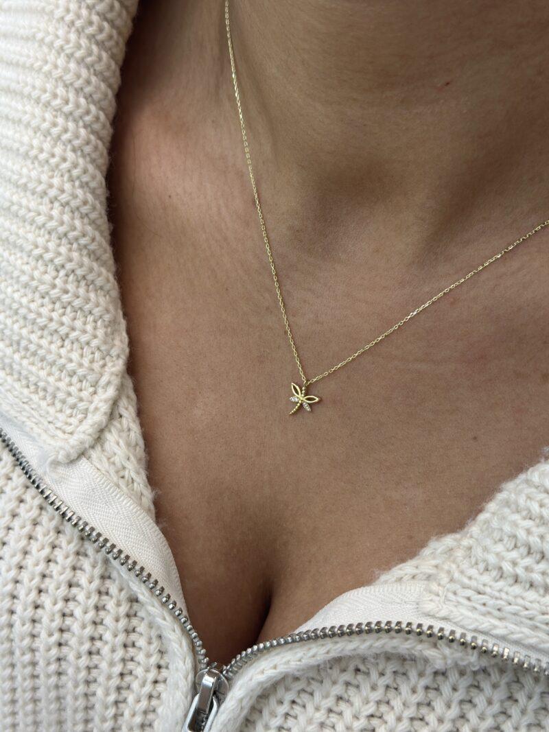 Libelle Filirgran-Kette mit Anhänger 585er Gold - Juwelier Di-EL
