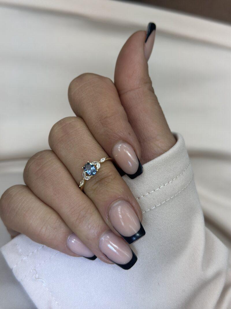 Celina Azure Blau-Ring - 585er Gold - Juwelier Di-EL