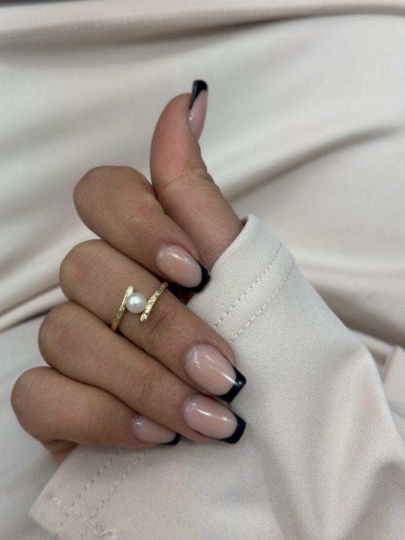 Süßwasserperlen Twist-Ring - 585er Gold - Juwelier Di-EL