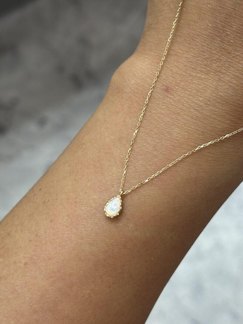 Tropfen Opalit -Kette mit Anhänger 585er Gold - Juwelier Di-EL