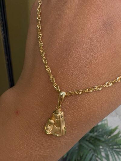 Maria Jesus Kind Motiv -Kette mit Anhänger 585er Gold - Juwelier Di-EL