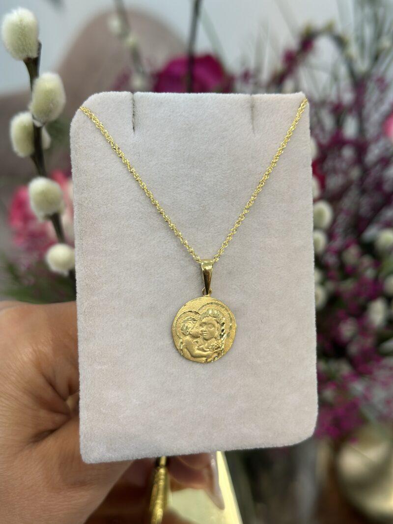 Maria Jesus Kind -Kette mit Anhänger 585er Gold - Juwelier Di-EL – Bild 2
