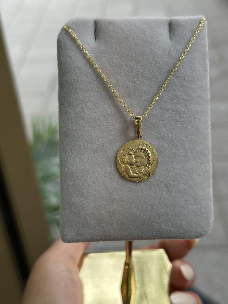 Maria Jesus Kind -Kette mit Anhänger 585er Gold - Juwelier Di-EL – Bild 3
