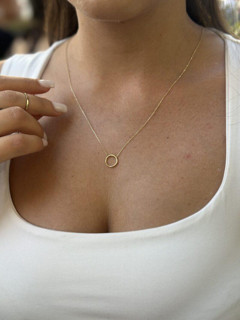 Kreis filigran - Kette mit Anhänger - 585er Gold - Juwelier Di-EL – Bild 2