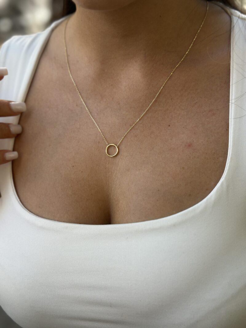 Kreis filigran - Kette mit Anhänger - 585er Gold - Juwelier Di-EL – Bild 3