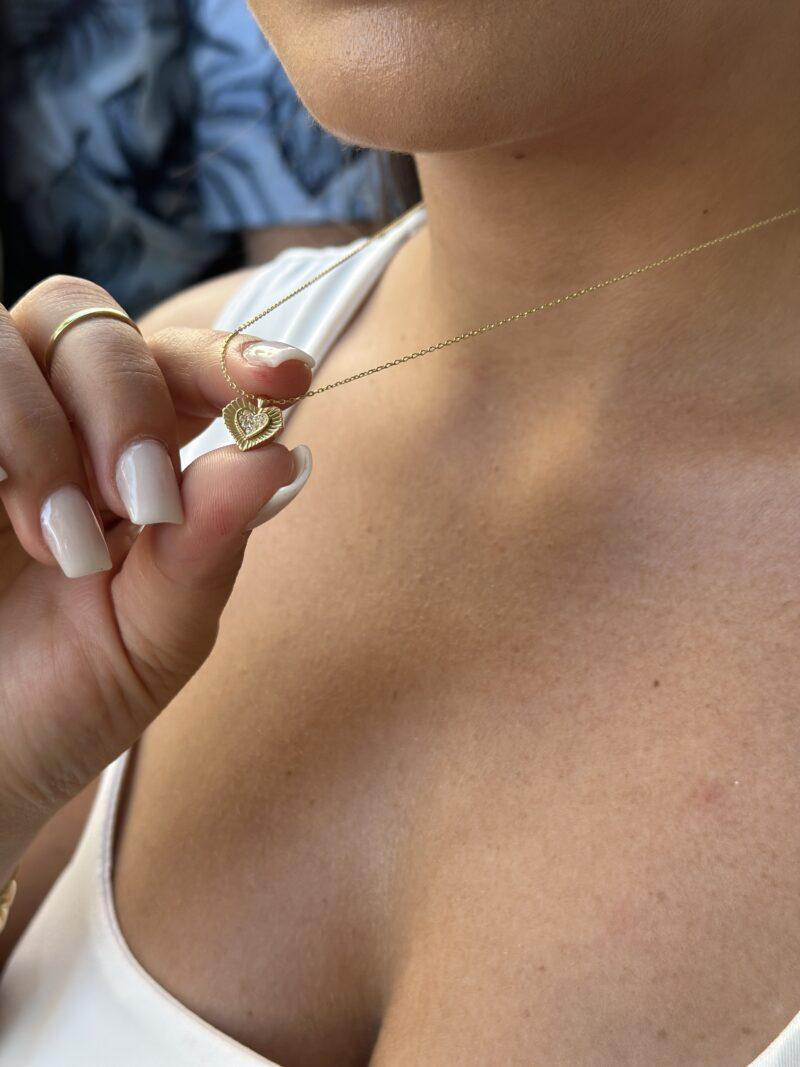 Edles Herz-Kette mit Anhänger - 585er Gold - Juwelier Di-EL – Bild 4