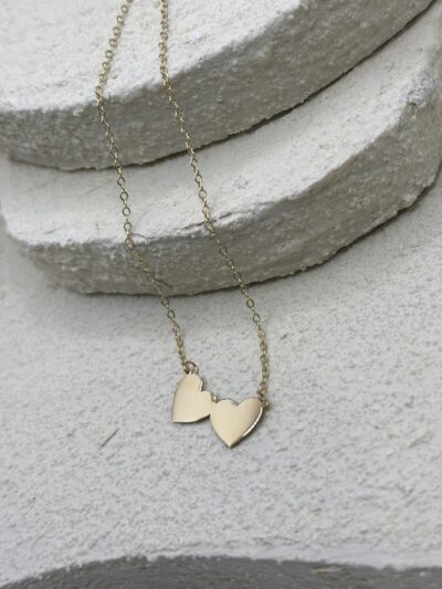 Zwei Herzen Duo d'Amour-Kette mit Anhänger - 585er Gold - Juwelier Di-EL