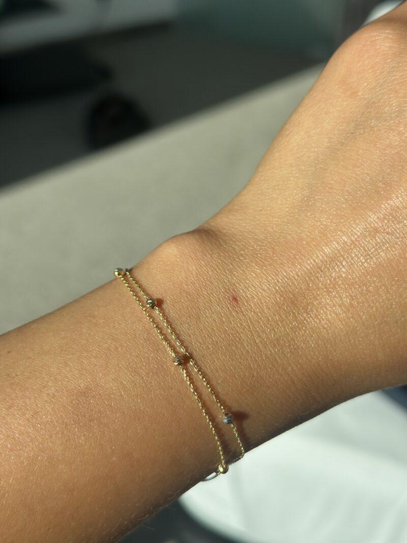 Dorika zweireihig Tricolor -Armband - 585er Gold - Juwelier Di-EL – Bild 3
