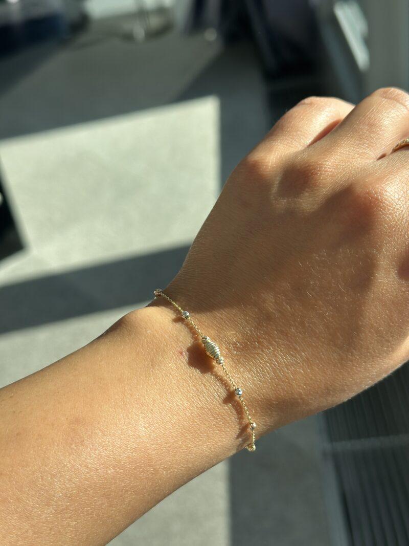 Dorika Spindel Tricolor -Armband - 585er Gold - Juwelier Di-EL – Bild 3