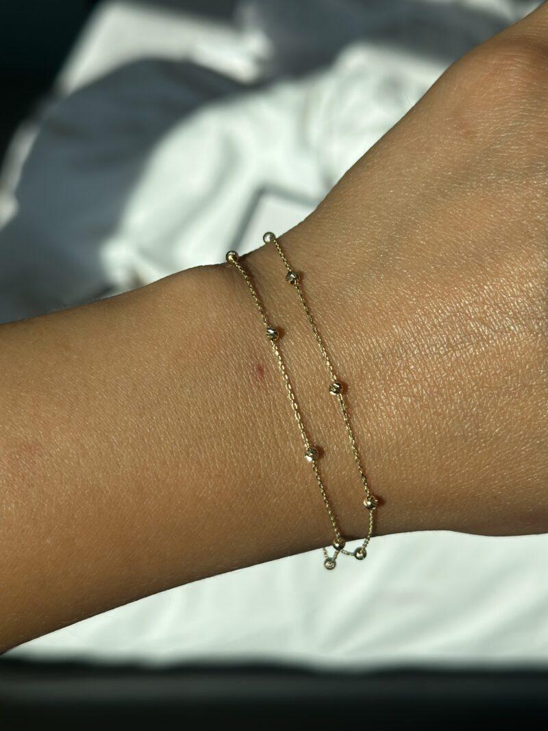Dorika zweireihig Tricolor -Armband - 585er Gold - Juwelier Di-EL